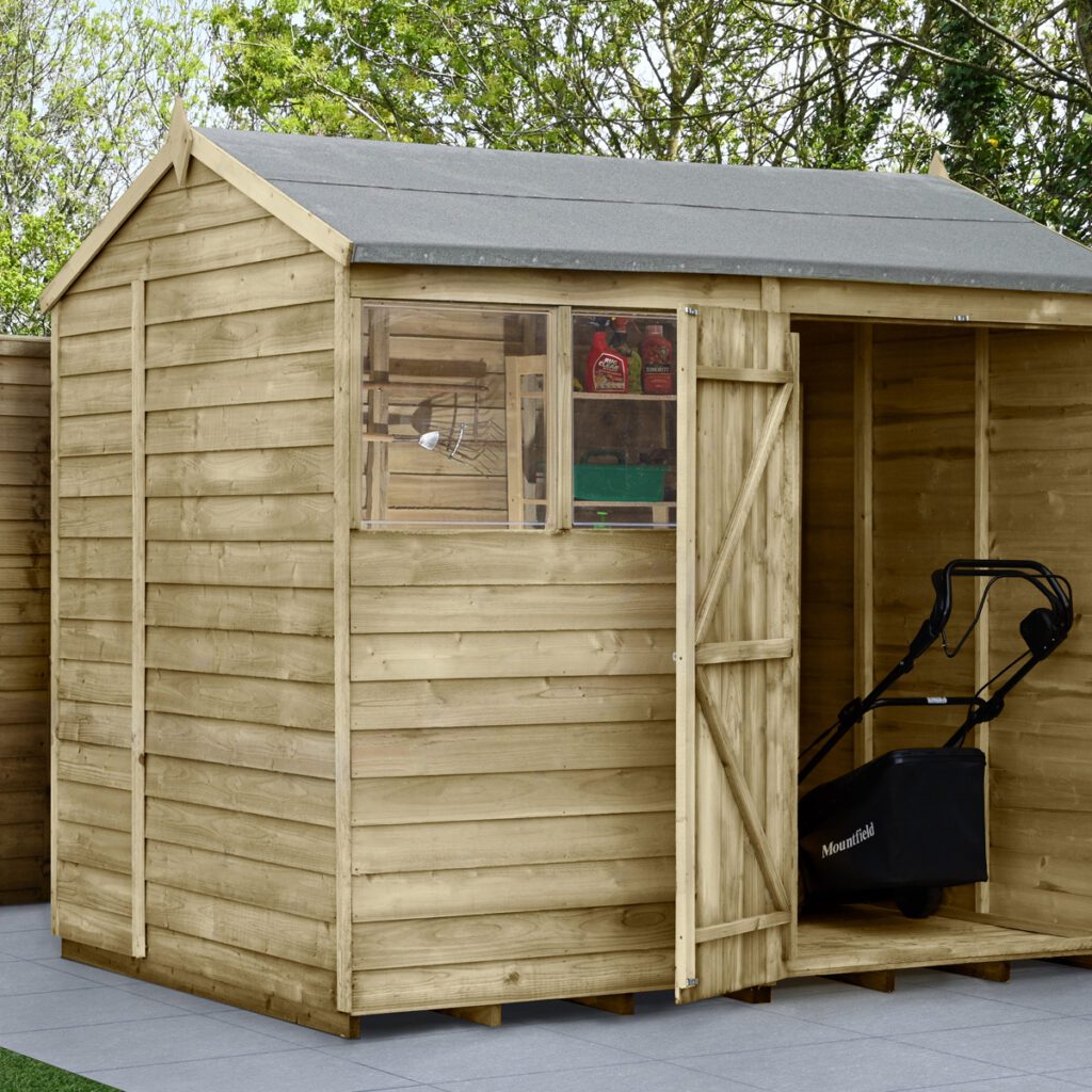 4LIFE Reverse Apex Shed 8×6 – Double Door – 2 Windows (Installation) 5013053201268 2